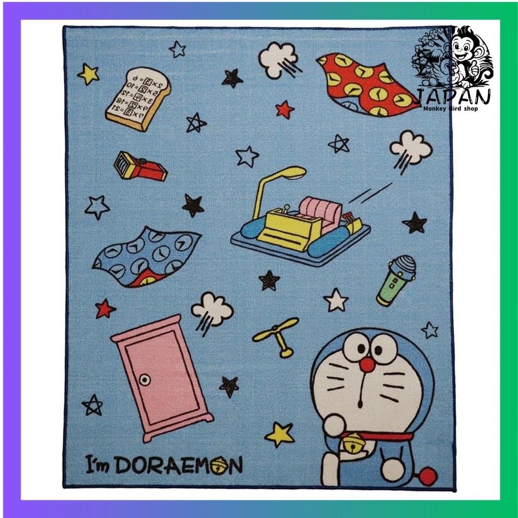 Marushin Desk Carpet Doraemon Many Secret Tools Character Cute Non-Slip Fluffy Stylish Non-Slip 2875