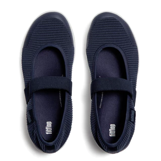 FITFLOP COMM-UBERKNIT MARY JANES รองเท้าทรงบัลเล่ต์ผู้หญิง รุ่น L27-443 สี BLUE