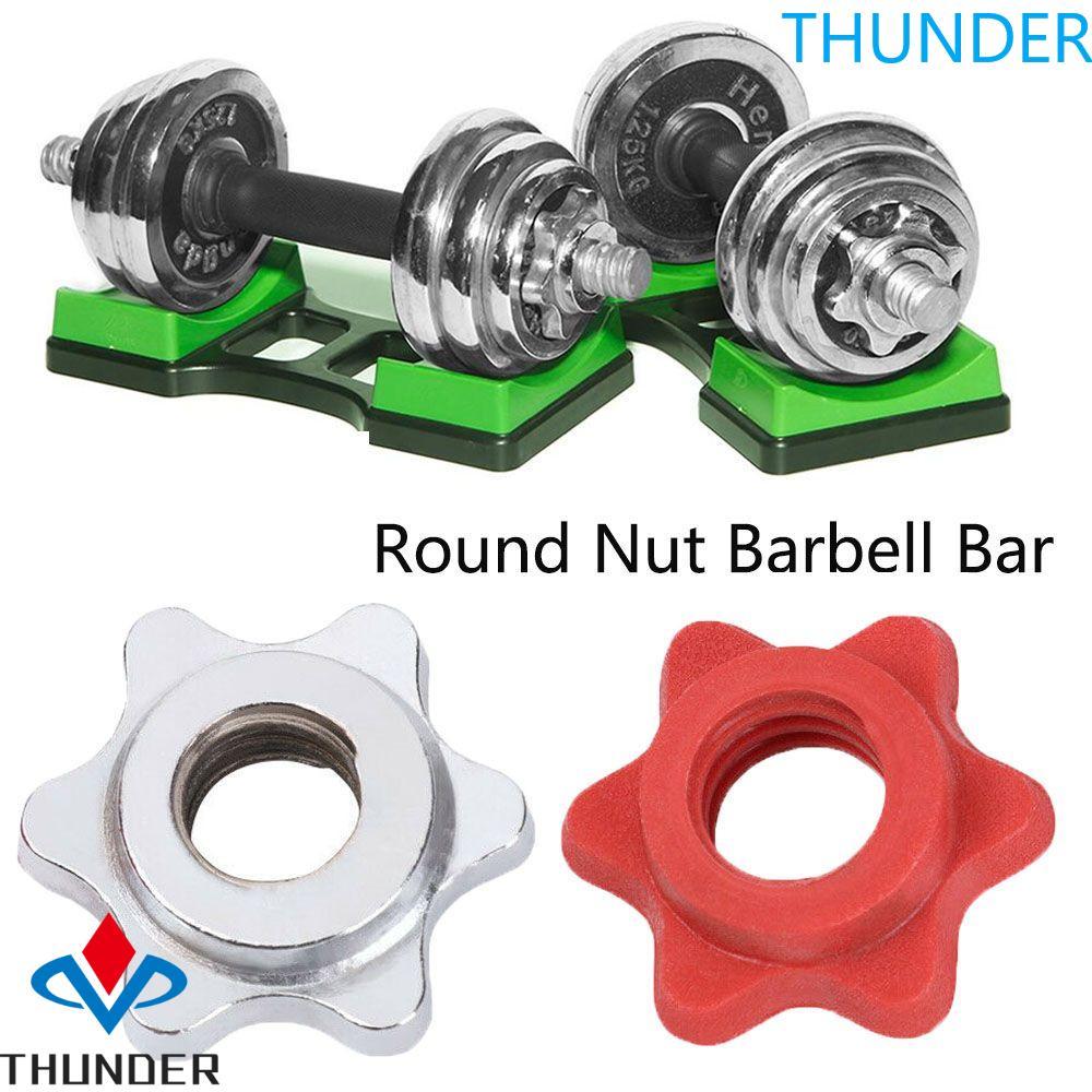 THUNDER Dumbell Nut Anti-slip Standard Clamps Dumbell Fixed Dumbell อุปกรณ์เสริมยกน้ําหนักอุปกรณ์เสร