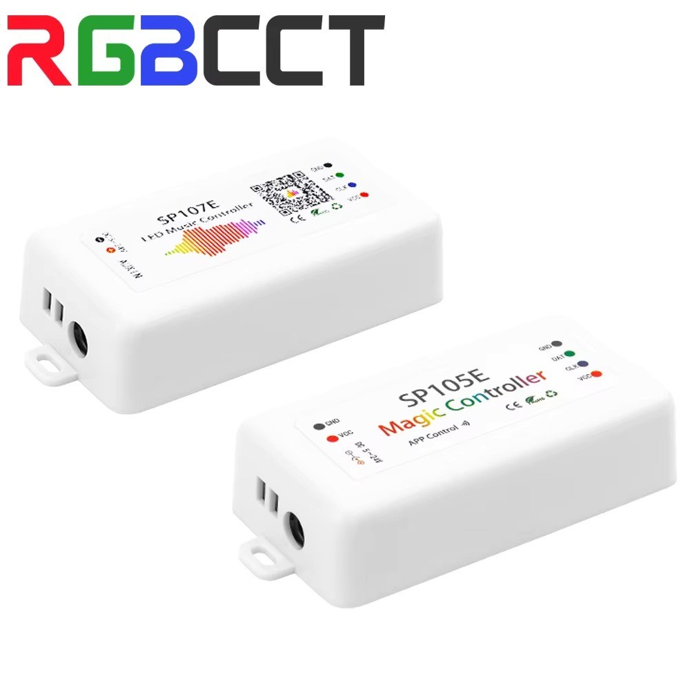 LED พิกเซล Strip Controller WS2812B WS2811 SP105E SP107E SP108E SP110E บลูทูธ/WIFI/เพลงสมาร์ทไฟ LED 
