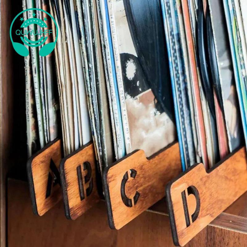 (quwujhff) Vinyl Record Dividers,Record Dividers,Alphabetical Vinyl Record Storage Dividers AZ (2 ชุ