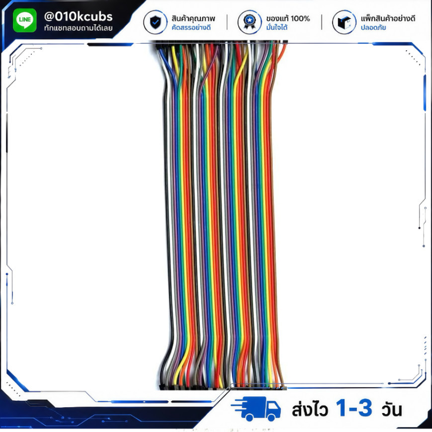 สายแพ (30cm) 40 pin to 40 pin (Male-Male) 2.54mm