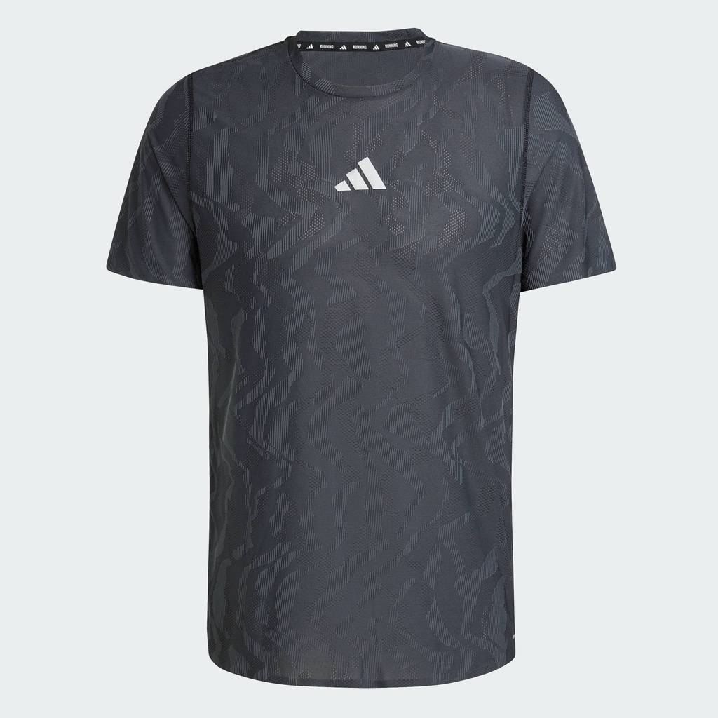 adidas วิ่ง เสื้อยืด Ultimate Running Engineered CLIMACOOL+ ผู้ชาย สีดำ JC7338