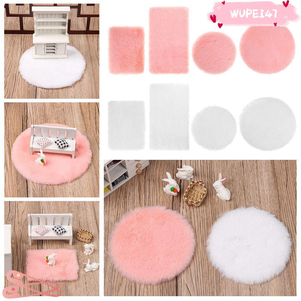 WUPEI47AD พรมขนจิ๋ว Playing House ของขวัญ Photo Props พรมปูพื้นขนาดเล็ก