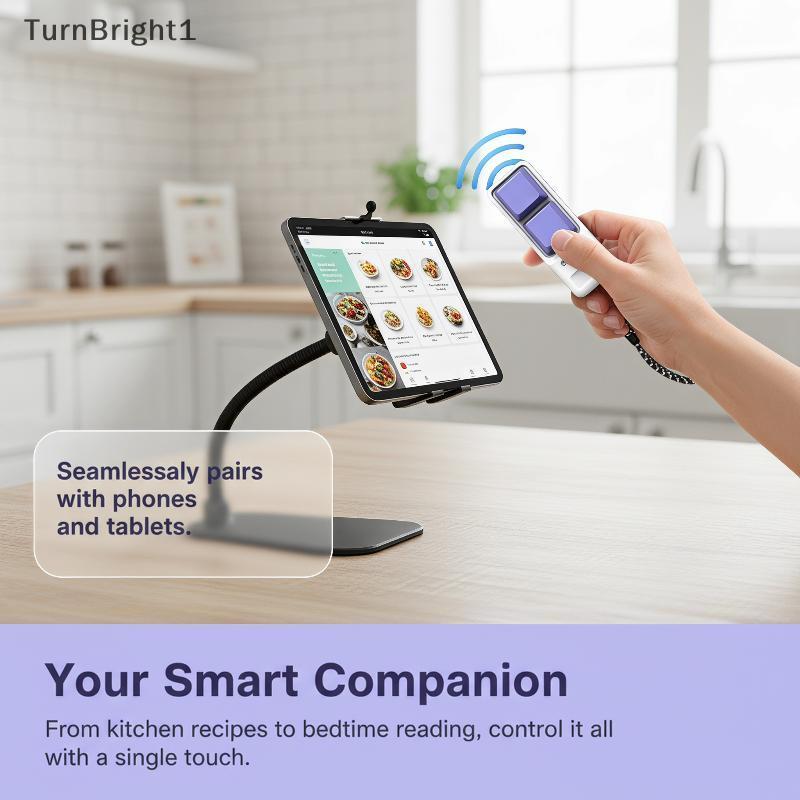 [TurnBright] Universal Dual Button Remote Scrolling Ring Multifunctional Page Turner for Mobile Phon