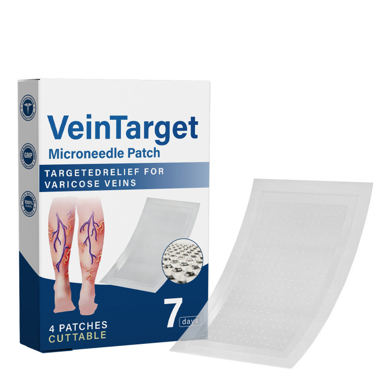 VeinTarget Patch Leg Care Micro Needle Patch Gentle Soothing Leg Care Patch 4 ชิ้น888202608202026082