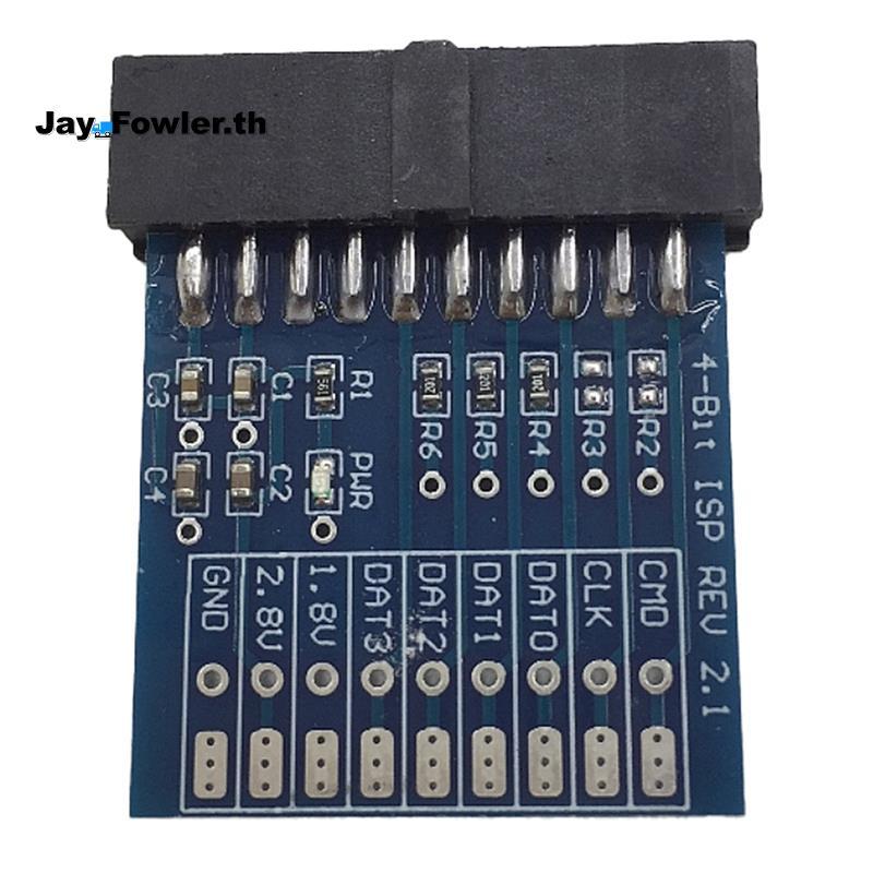 [Jay_Fower]อะแดปเตอร์ใหม่ JTAG , ISP 4-BIT ISP REV 2.1 สําหรับ Easy Jtag Plus Box / เครื่องมือ ESAYJ