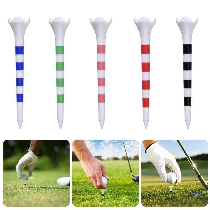 Super 20 ชิ้นแพ็คกอล์ฟ Tees Golfs Tees กอล์ฟพลาสติก Tees กอล์ฟฐานสนับสนุน Tees