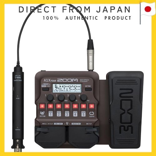 [Authentic / Direct from Japan] เอฟเฟ็กต์กีตาร์แบบมัลติฟังก์ชั่น ZOOM A1X FOUR สำหรับเครื่องดนตรีอะค