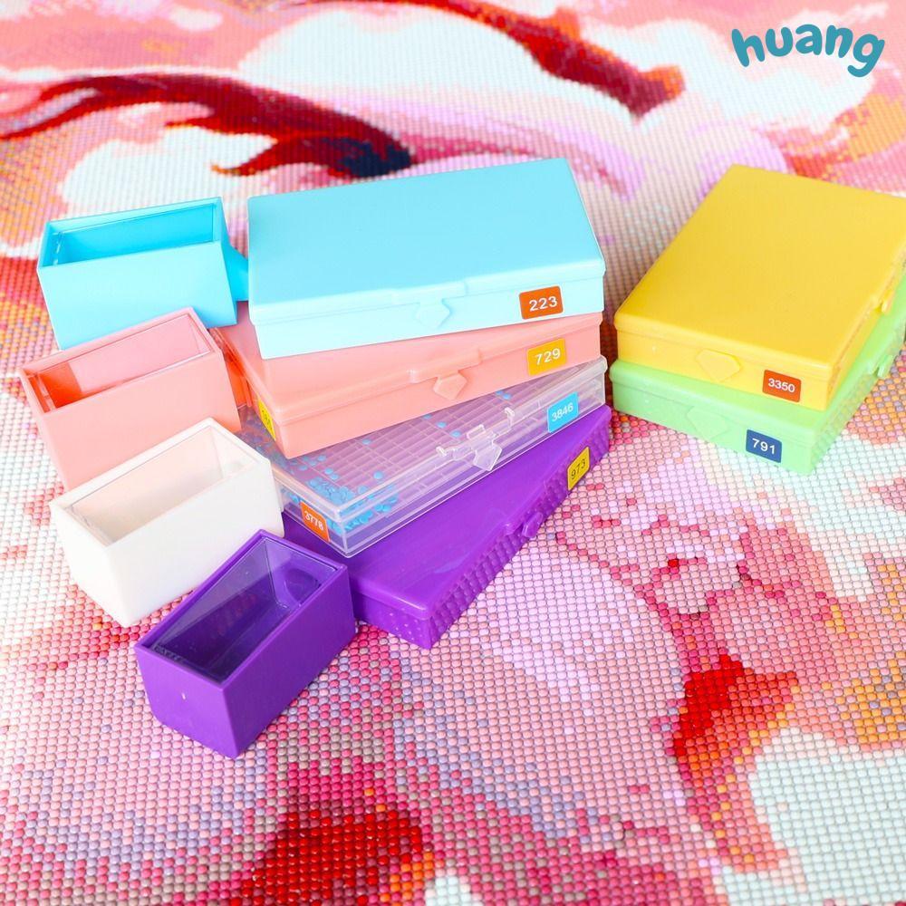 LONNG Flip Top Diamond Painting Tray, เย็บปักถักร้อย DIY Diamond Art อุปกรณ์เสริมลูกปัด Sorting ถาด,