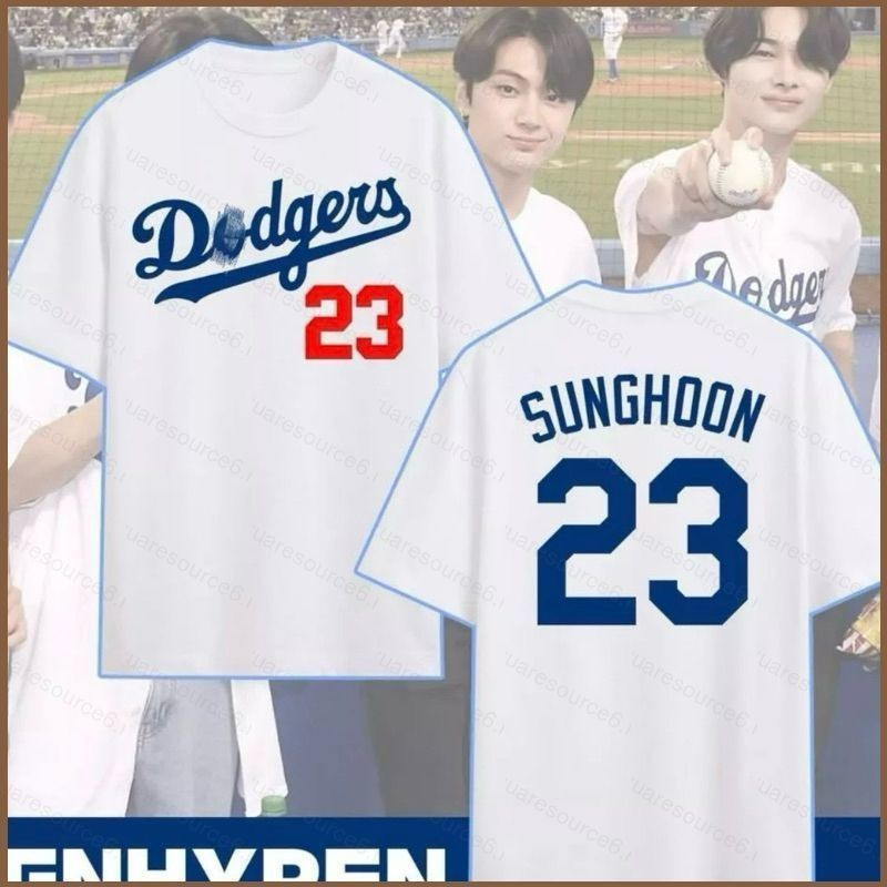 ใหม่ 2026แฟชั่น 2026Sta6 ENHYPEN Dodes Jersey Korean T-Shirt For Men Heeseun Junwon Sunhoon JAY JAKE