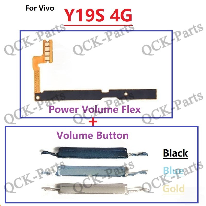 สําหรับ Vivo Y19S 4G ปุ่ม flex เปิด/ปิดปุ่มสวิทช์ด้านข้าง Key Volume Up Down Flex สายโทรศัพท์มือถือ Part