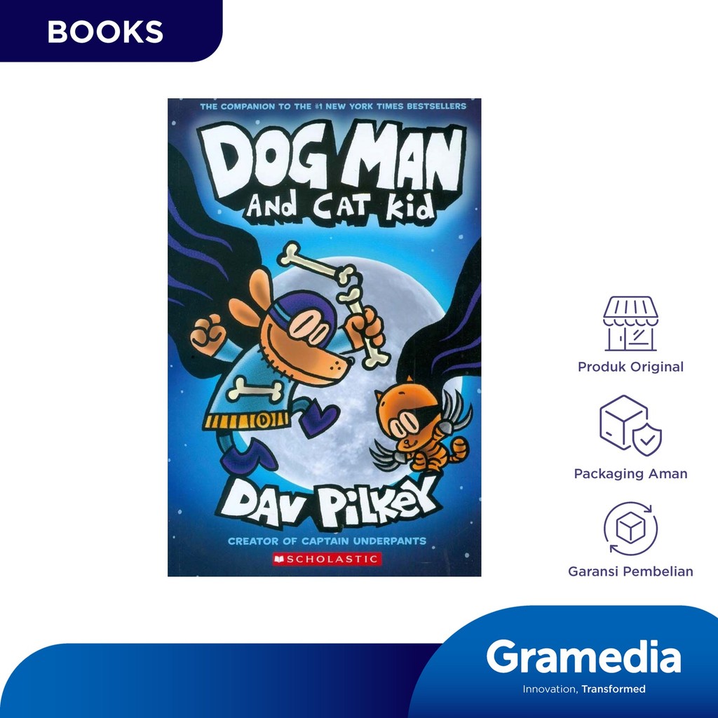 Dog Man 04: Dog Man And Cat Kid (Dav Pilkey)