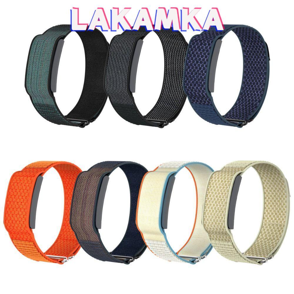 LAKAMKA Sport Band, 22mm Nylon Fitness Tracker Strap, Adjustable Loop Design Breathable Bicep Band ส