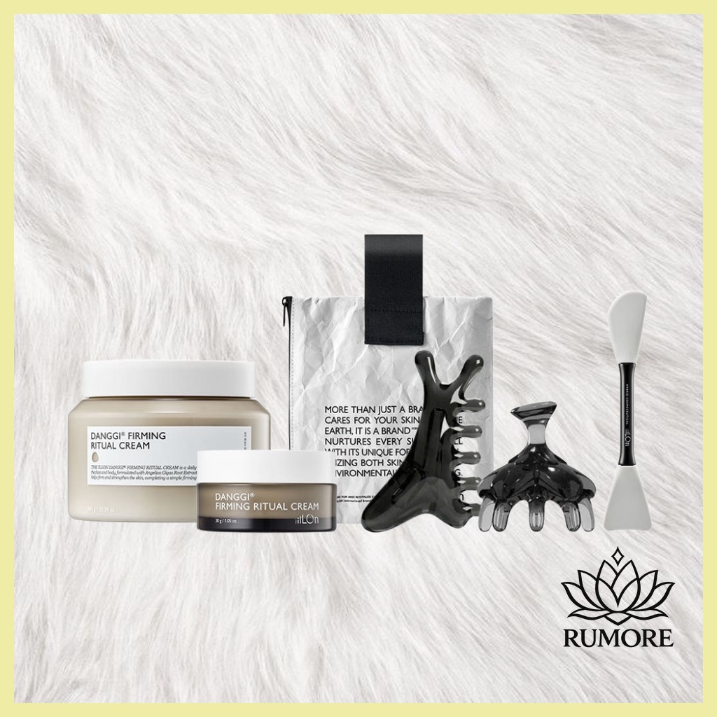 [THE ILLON] Contouring Ritual Kit Limited / Firming Cream 300g + Face & Body Gua Sha + Pouch / Korea