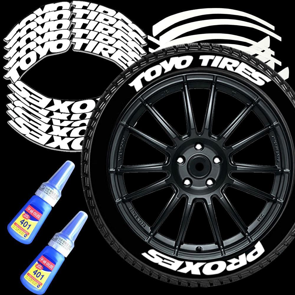 3D ยางล้อรถยาง Conjoined ตัวอักษรสติกเกอร์ GT Racing กีฬา Tayaar Tyre Stikers สําหรับ Fortuner Innov