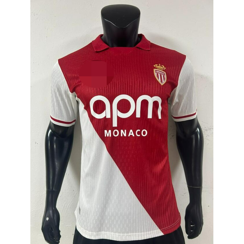 Player Version 2627 Monaco home Short Sleeve Jersey S-2XL