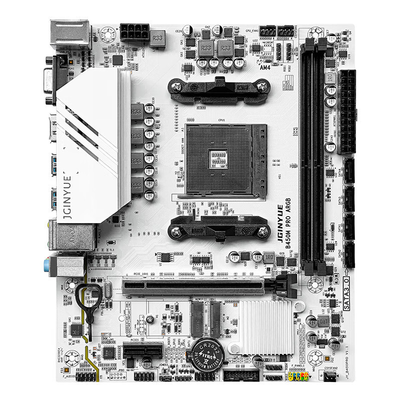 [Jingguangdong] B450M/B550M PRO เมนบอร์ด AMD AM4 เกมคอมพิวเตอร์เดสก์ท็อป DDR4 เมนบอร์ดหน่วยความจําอั