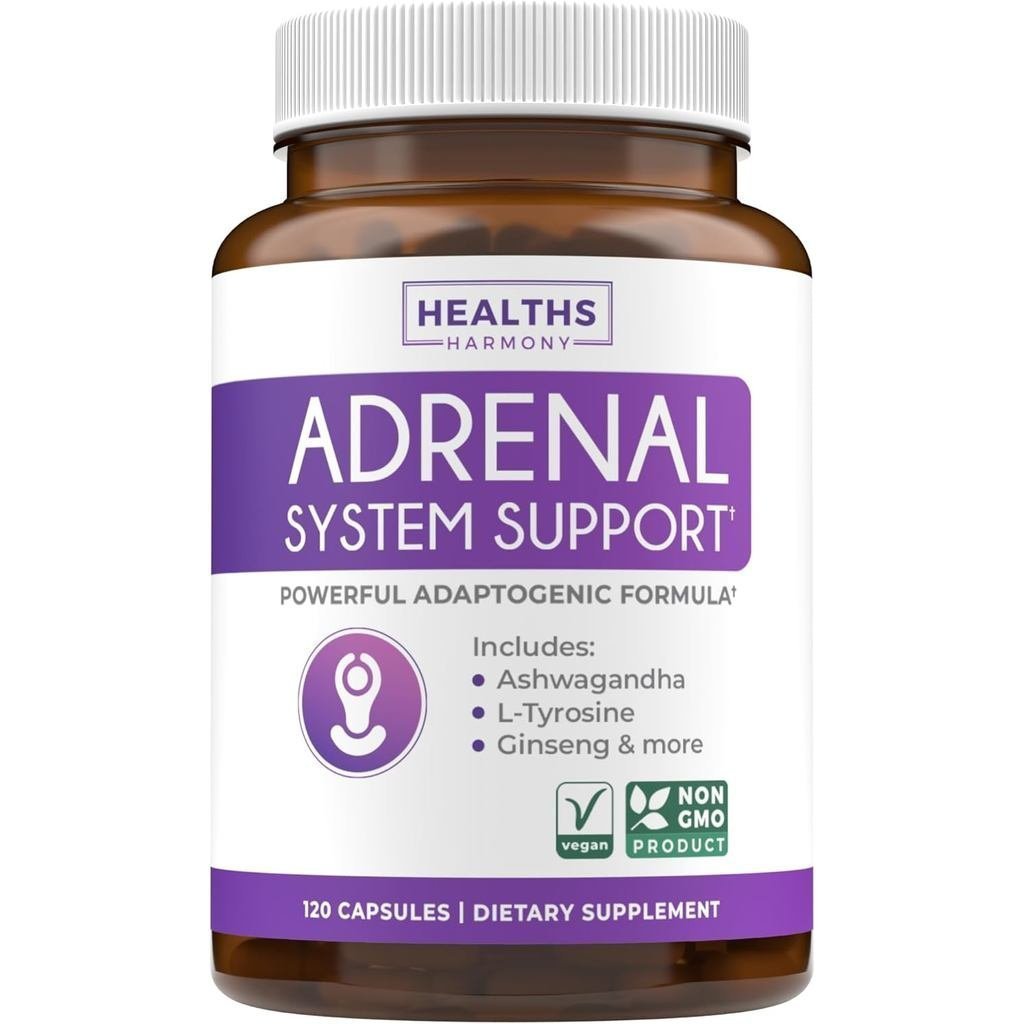 AdrenalSupport&CortisolManager(Non-GMO)PowerfulAdrenalHealthwithL-Tyrosine&Ashwagandha-MaintainBalan