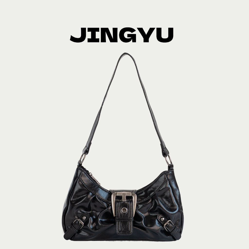 T Earth Style Cross-Border Waste หนังสีทําฤดูใบไม้ร่วงที่สวยงามสาวร้อนคู่สไตล์ Retro Old Shoulder y2