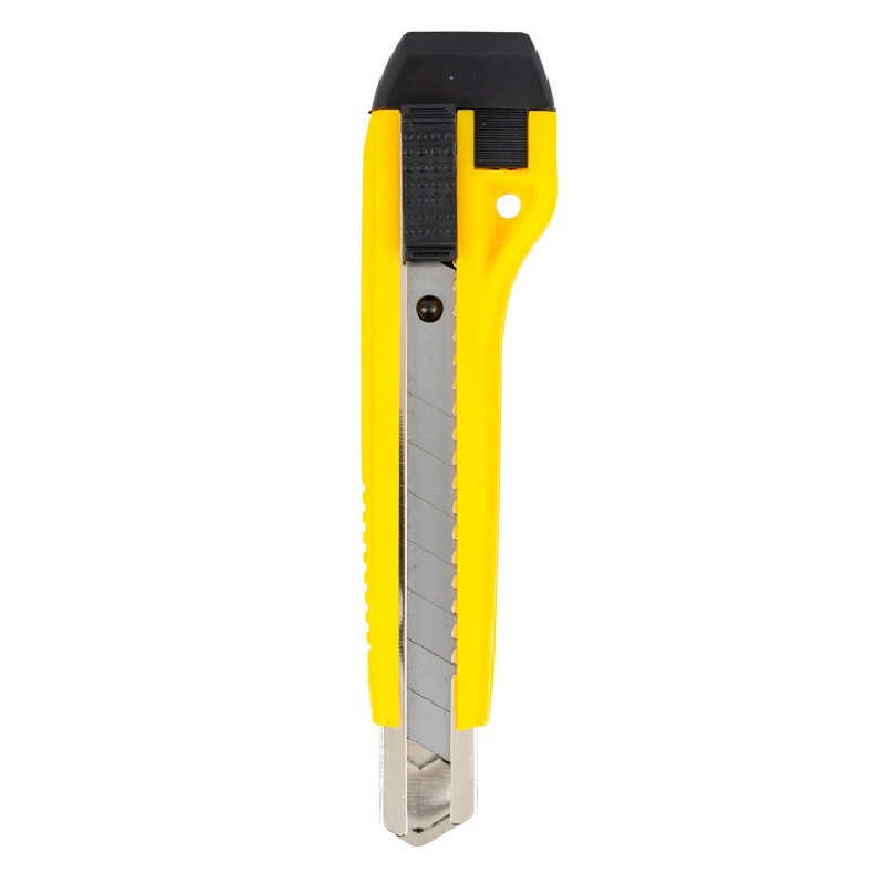 ONE มีดคัตเตอร์ รุ่น SX45 ขนาด 18 มม. สีเหลือง-ดำ ด้ามโลหะหุ้มพลาสติก ABS ปลายเหล็กอย่างดี