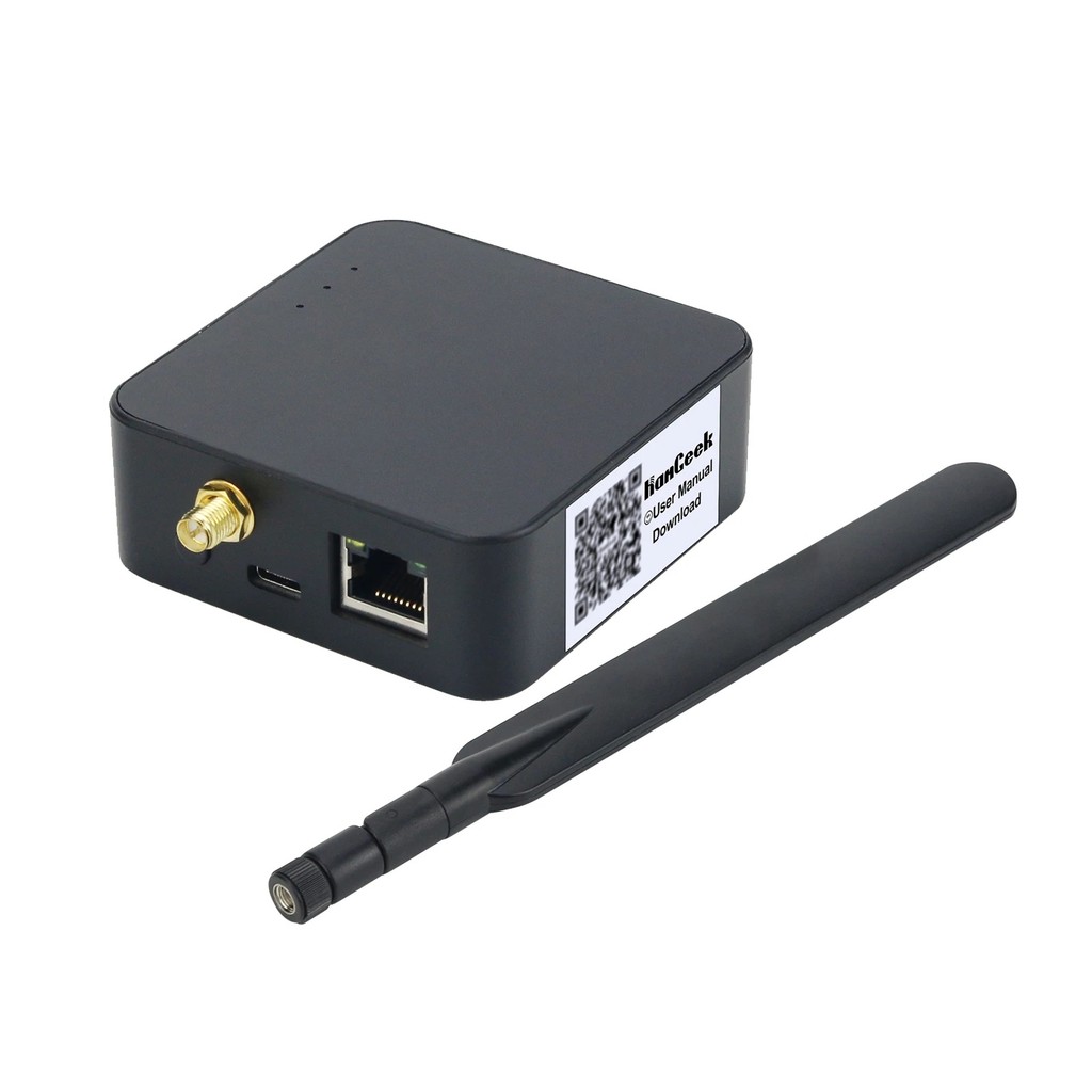 RZVT HamGeek POE Zigbee 3.0 Coordinator Router สีดํา Wifi Zigbee Gateway พร้อม CC2652P โมดูล Zigbee2