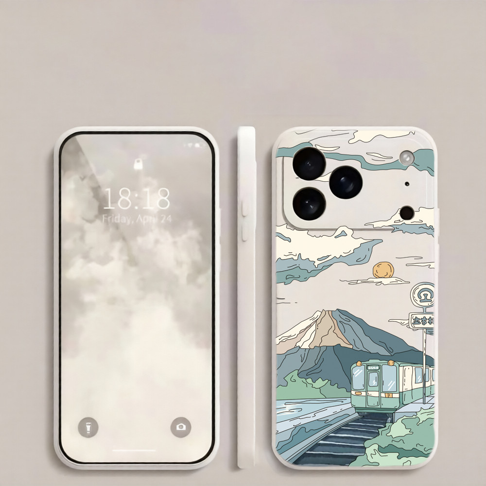 Sunset Train Trackเคสโทรศัพท์สําหรับiPhone 17Promax 17Pro Air 17 17E 16Promax 16Pro 16Pros 16 16E 15
