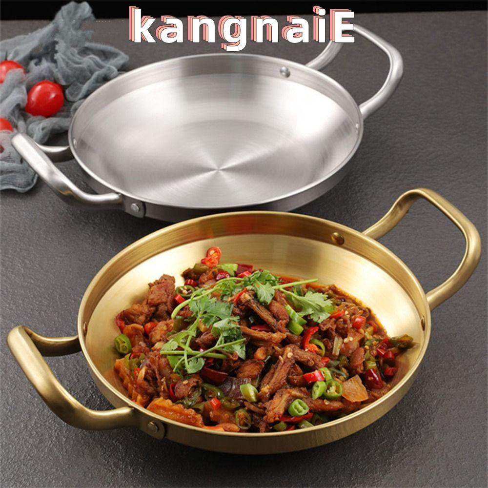 KANGNAI หม้อข้าวทะเล กระทะหม้อแห้ง เครื่องครัว Paella Pan