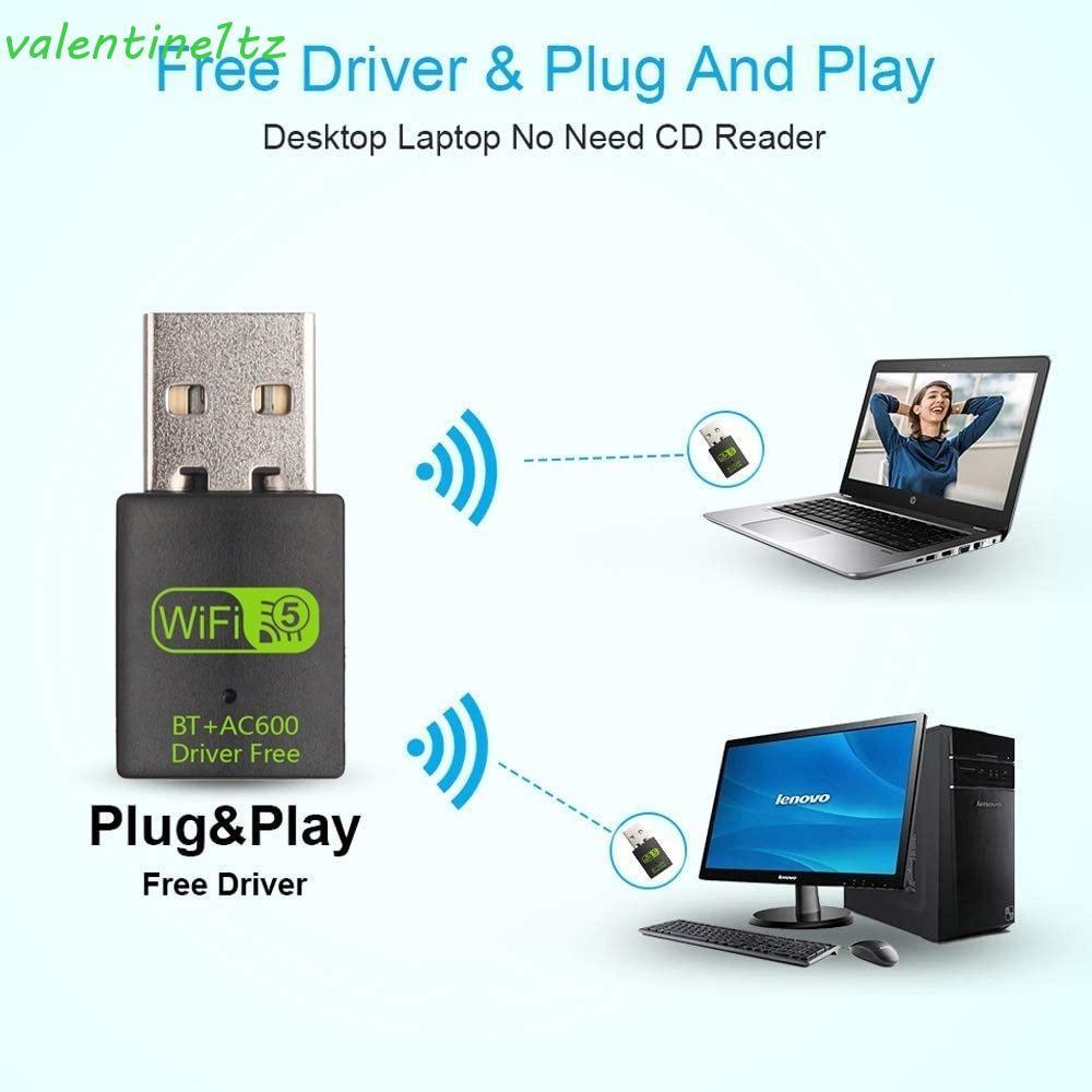 YOGIC BT+AC600 WLAN Dongle, Wifi Network Adapter ตัวรับสัญญาณ WiFi WLAN Dongle, การ์ดเครือข่ายแบบพกพ