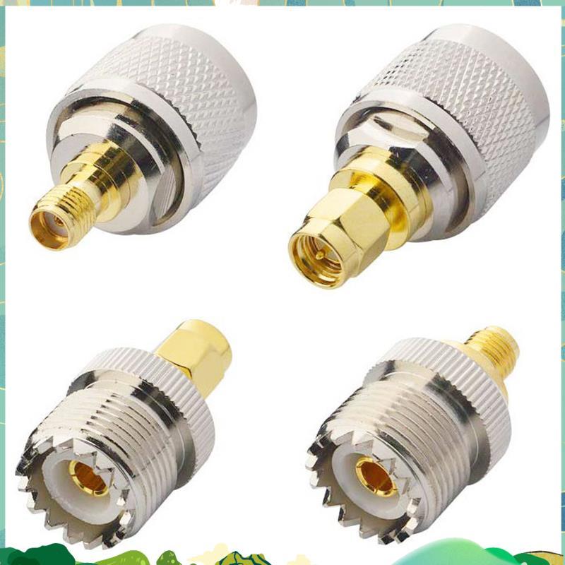 4 ชิ้น / ชุด UHF SL16 PL259 SO239 ถึง SMA ปลั๊กชายตัวเชื่อมต่อแจ็คตัวเมียตัวแปลงทดสอบ