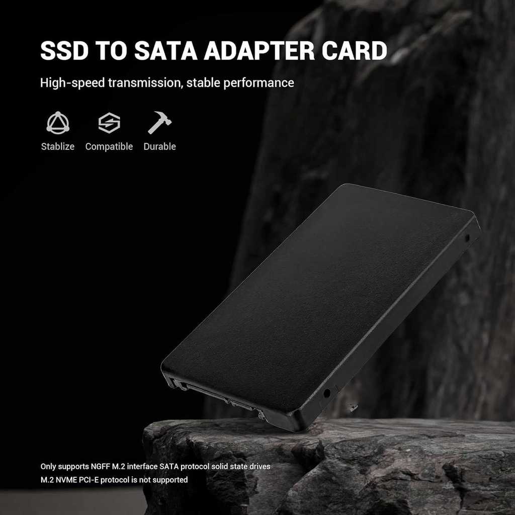 XIEDE M.2 SATA NGFF ถึง 2.5 นิ้ว SATA Adapter Enclosure 7 มม.B Key B+M Key - M2N25
