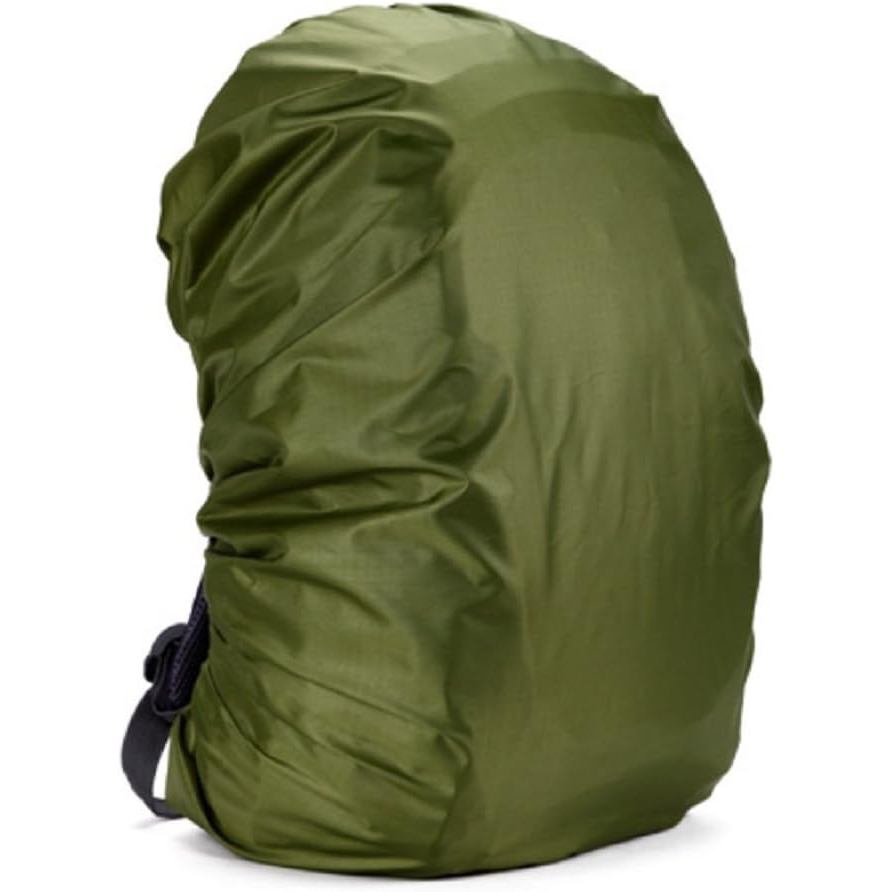 กันน้ํา Rucksack Cover กระเป๋าเป้สะพายหลัง Rain Cover 30L-100L สําหรับเดินทางปีนเขาเดินป่า (กองทัพสี