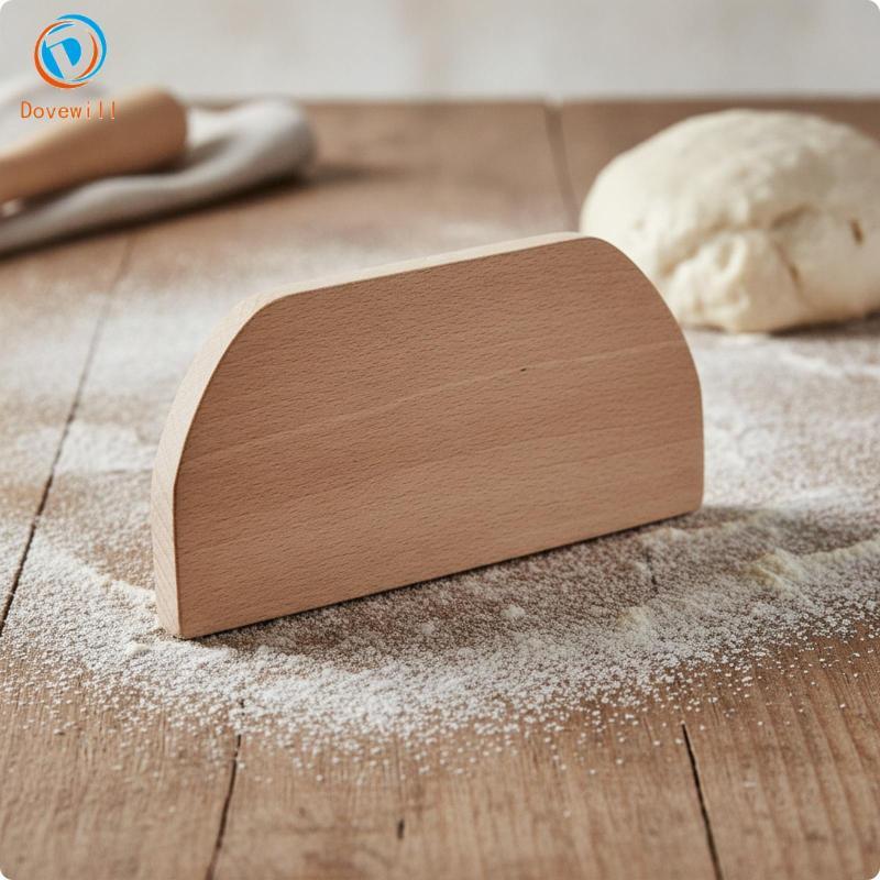 [Jzvphq] Pastry Scraper Unfinished Bench Scraper Pastry Cutter เครื่องมือห้องครัวยาวนานอเนกประสงค์สํ