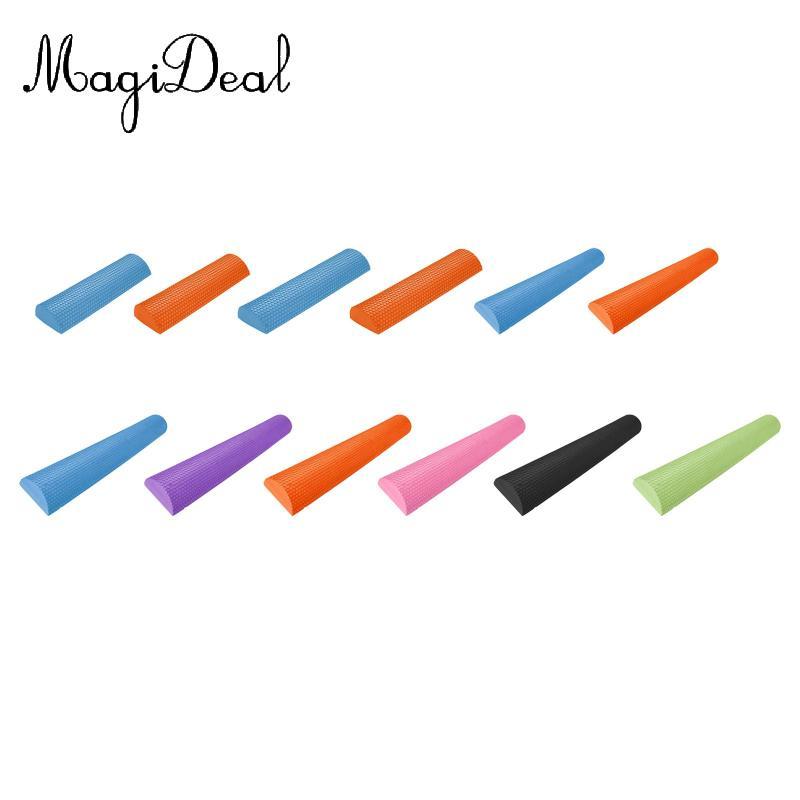 MagiDeal Half Round EVA Foam Roller Foam Half Roller Massage Half Round Foam Roller for Men Women Pl