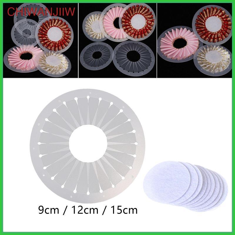 [chiwanjiiw] Rosette Maker DIY ทําด้วยมือสําหรับงานปาร์ตี้ป้ายริบบิ้น Rosette เข็มกลัด