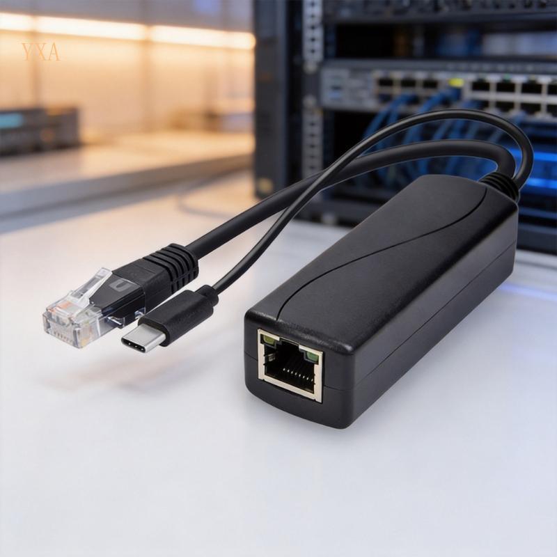 YXA Ethernet Power Splitter สําหรับกล้องใช้สายไฟสํานักงานและอาหาร RJ45