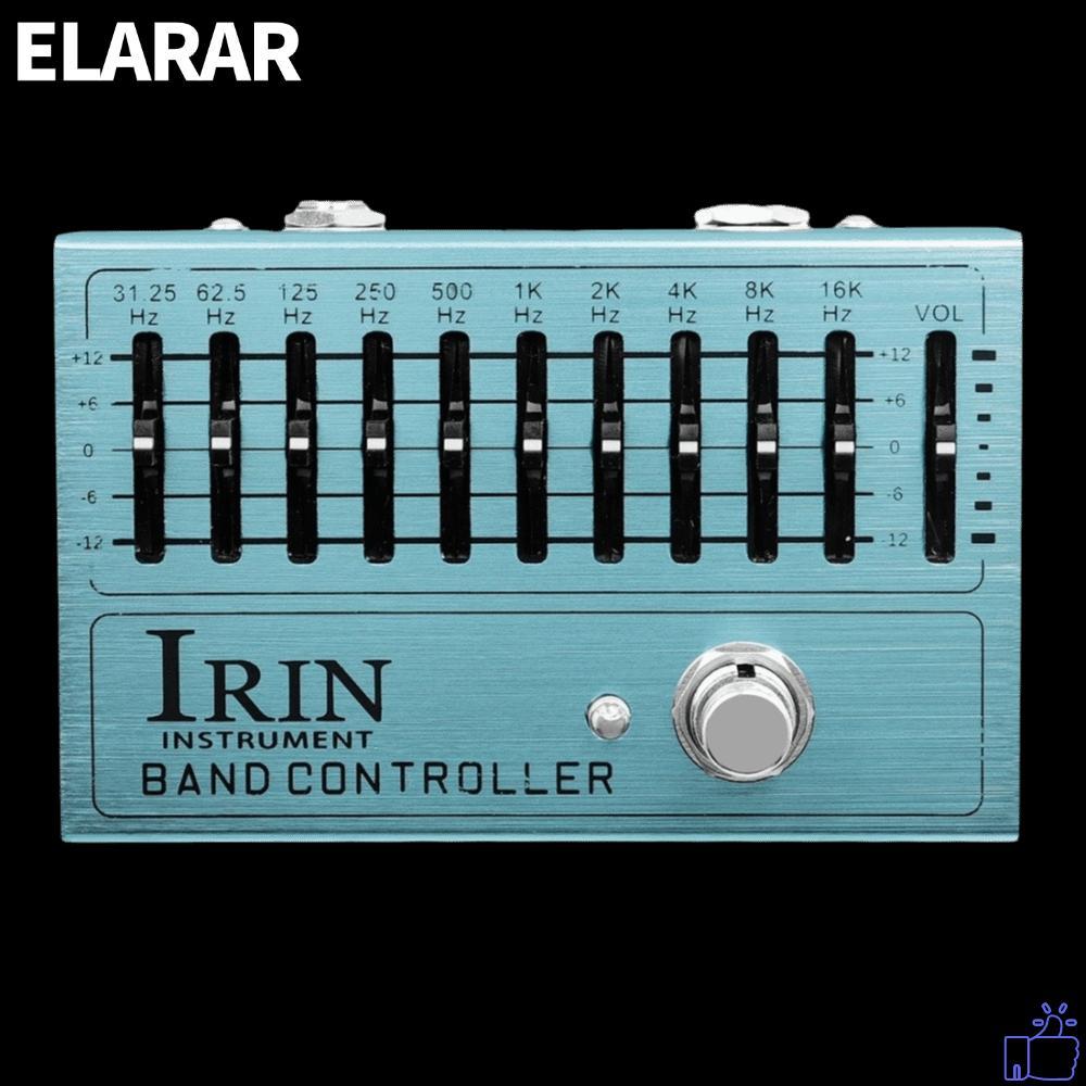 เอลรา‌R 10-Band Equalizer, ปุ่มควบคุมอิสระอลูมิเนียม EQ Pedal, ±12dB Gain/Attenuation LED Sliders Ba