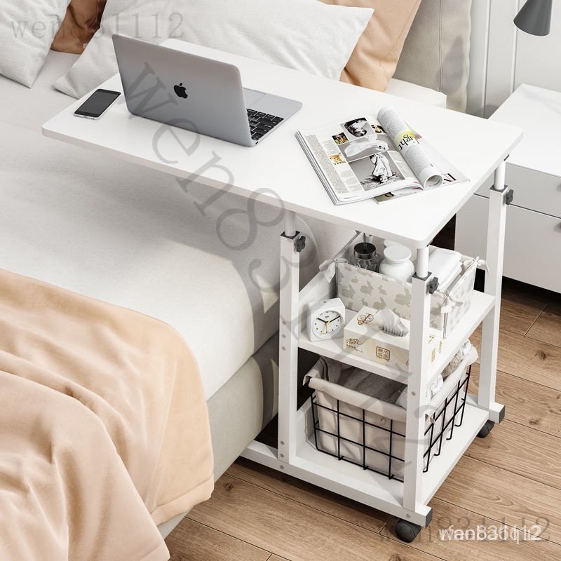 Bedside Lifting Table Computer Lazy Table Folding Roller Mobile Movable Dining Table Sofa Table