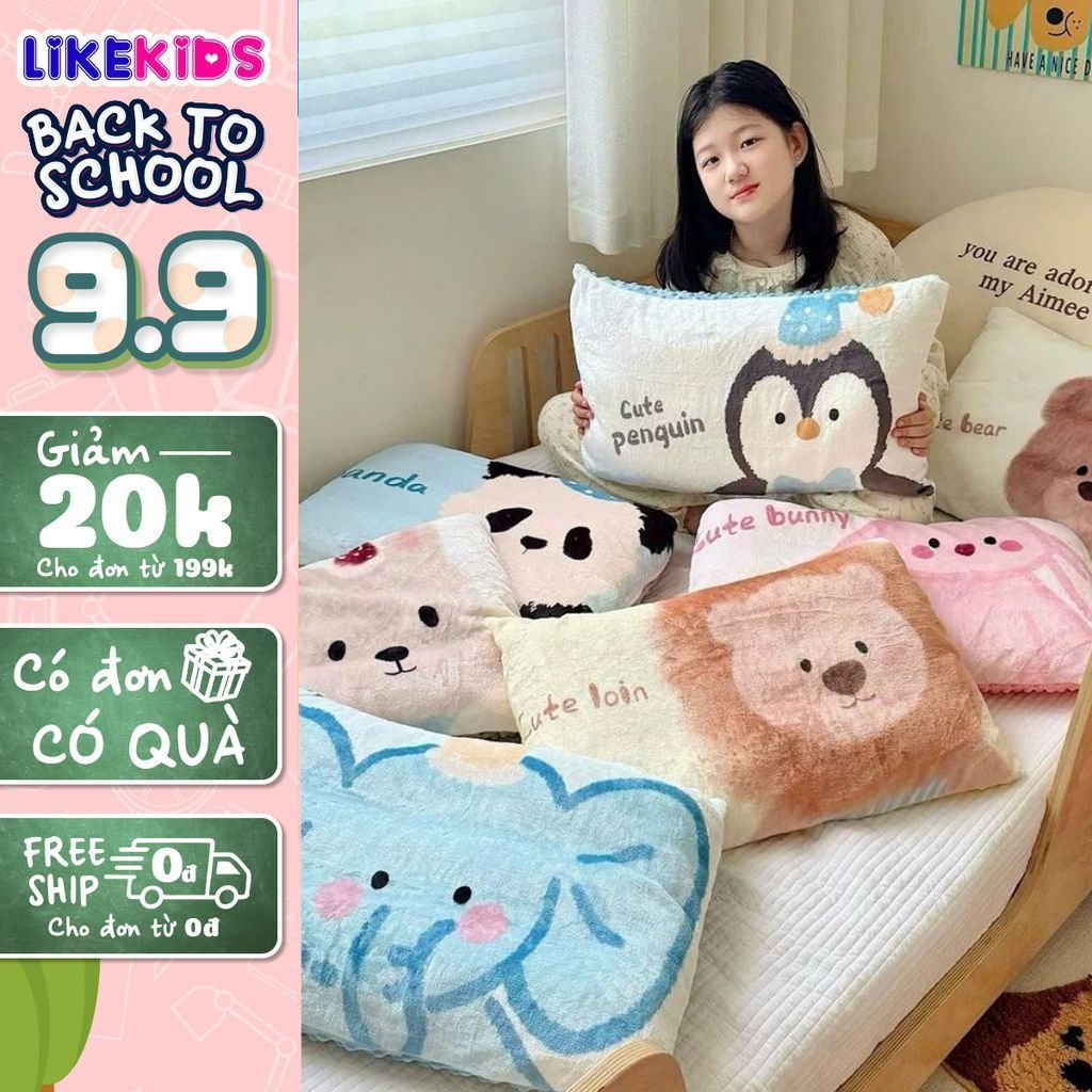 PILLOW สําหรับเด็กผู้หญิงลายดอกไม้น่ารัก 30x45Cm LikeKids