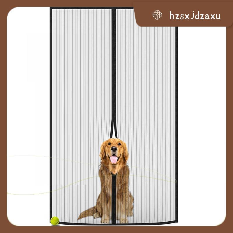 hzsxjdzaxuMagnetic Screen Door Mesh French Door Screen Magnetic Screen Door for French Door Curtains