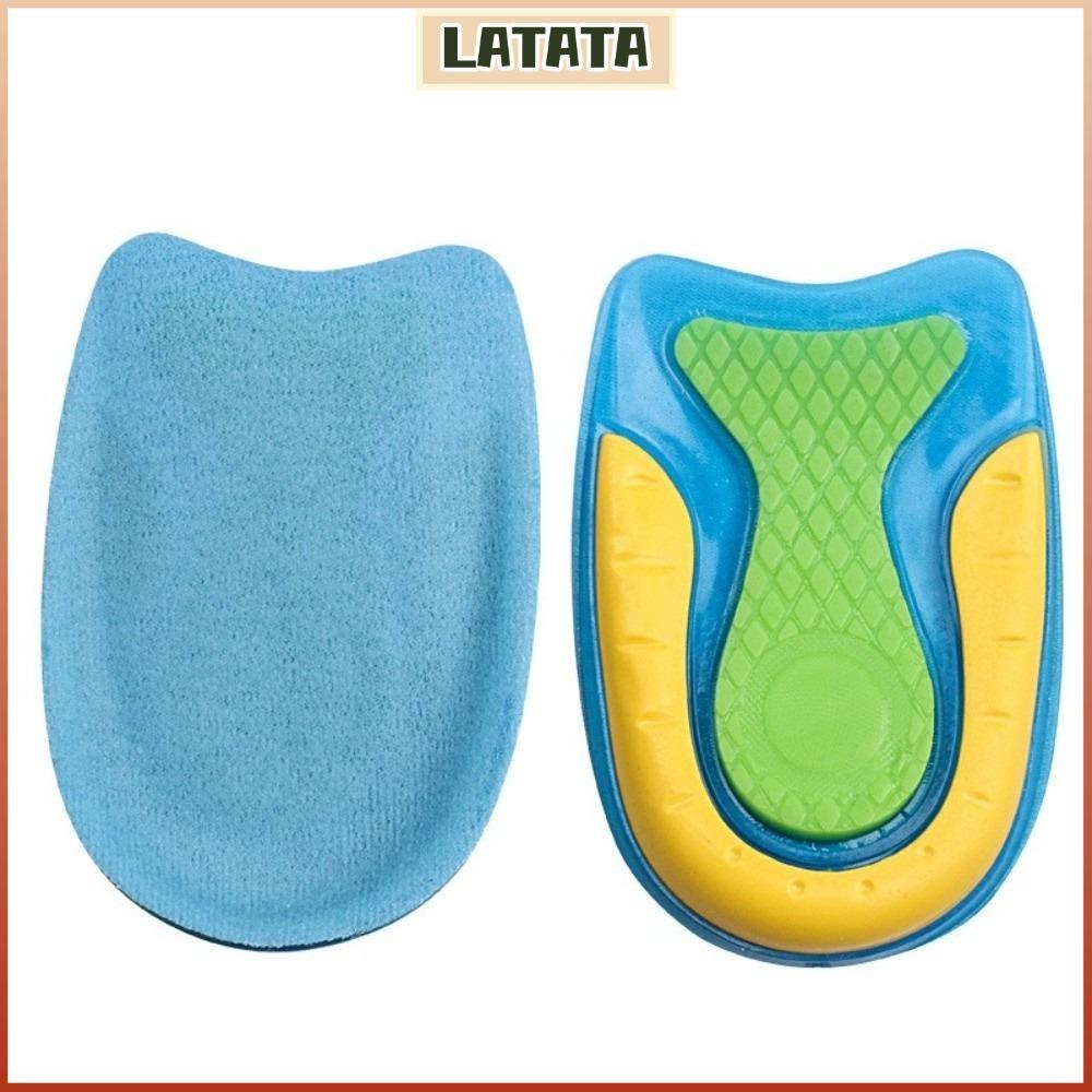 LATATA Heel Cup Inserts,ซิลิโคนเจลความสูงเพิ่ม Insoles,สบาย Heel Cup Support Cushioning Design Plant