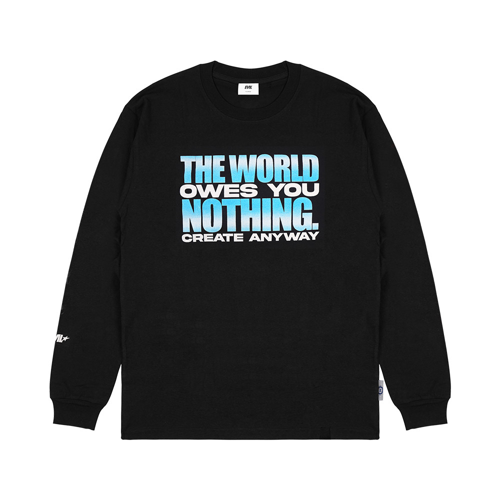 EVIL TSHIRT LONGSLEEVE - NOTHINELSE G26 BLACK