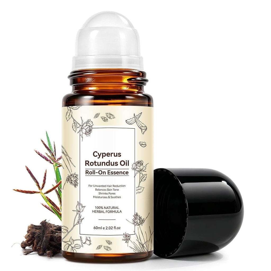 Cyperus Rotundus Oil Roll-On, Cypress Rotundus Oil สําหรับกําจัดขน 60ml BCKM