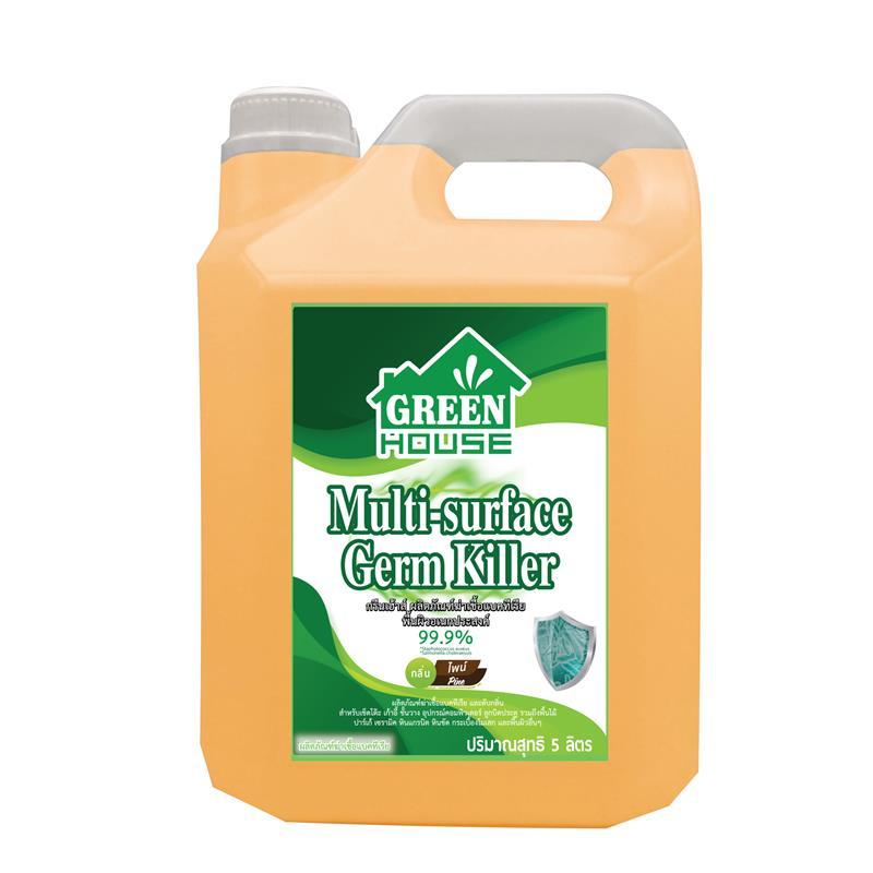GREENHOUSE น้ำยาฆ่าเชื้อพื้นผิวอเนกประสงค์ (กลิ่นไพน์) ขนาด 5 ลิตร