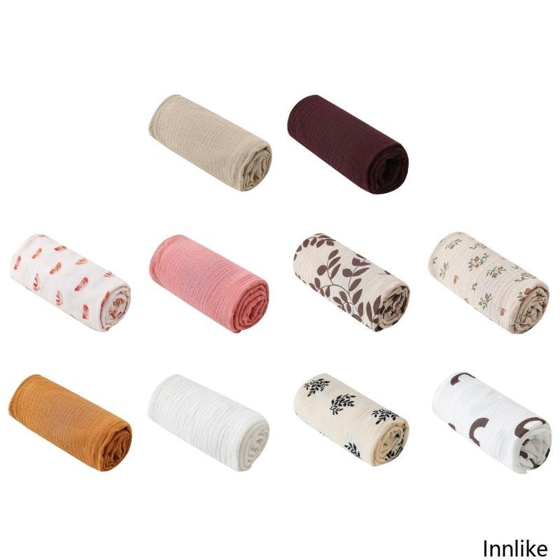 INN ผ้าห่มเด็กสําหรับชายหญิงผ้าเช็ดตัวทารกแรกเกิดรับผ้าห่ม 33x26inch