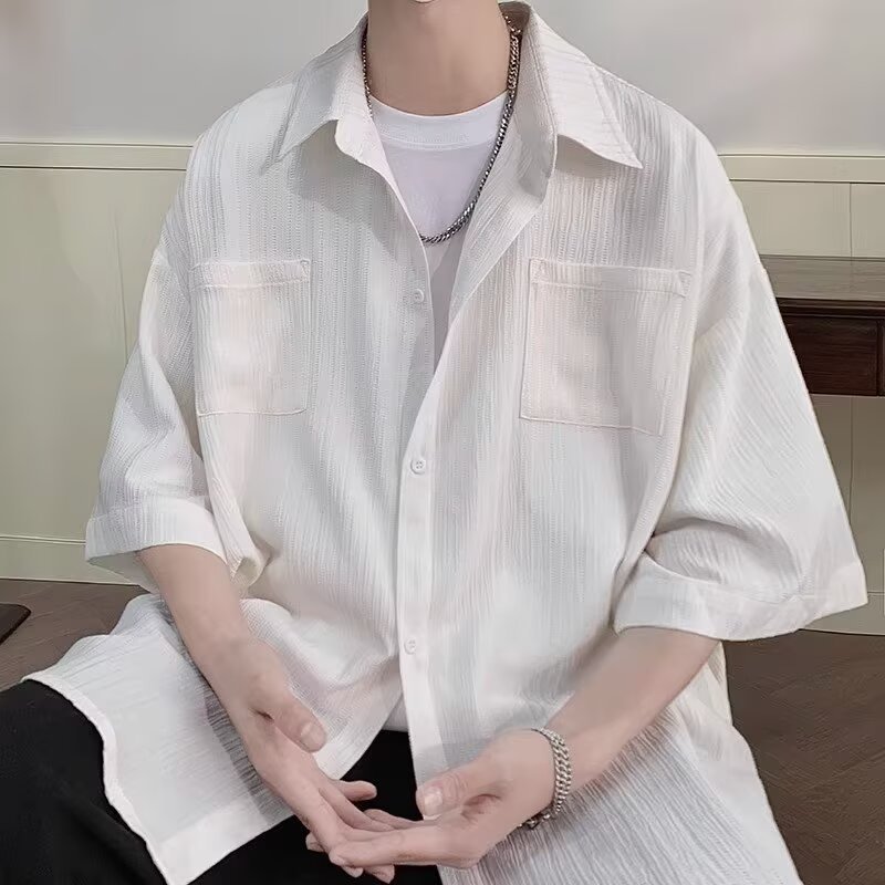 เสื้อเชิ้ตแขนสั้น NONADL (NR) กลวง Cobweb