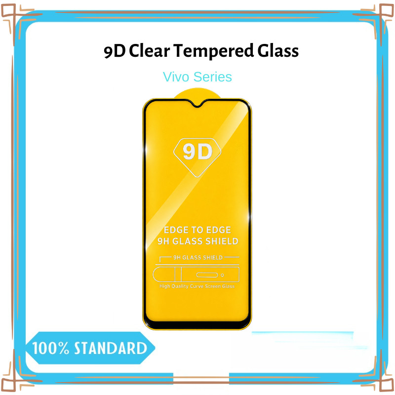 ซื้อสองแถมหนึ่งฟรี 9D HD ฟิล์มนิรภัยเหมาะสําหรับ vivo T1 Y03 Y18 Y29 Y39 Y04 V50Lite V60Lite Y31 V70