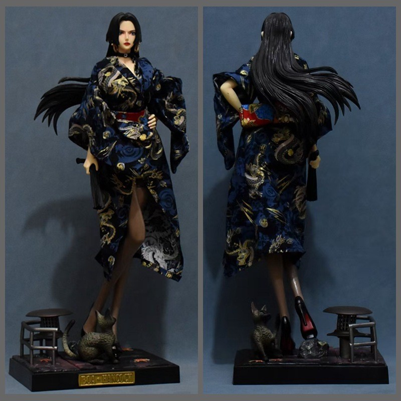 T อินเทรนด์ขายร้อน One Piece GK Boya Hancock กิโมโน Uta Empress งูเจ้าหญิงยืนรูปปั้น Boxed Figure ขอ