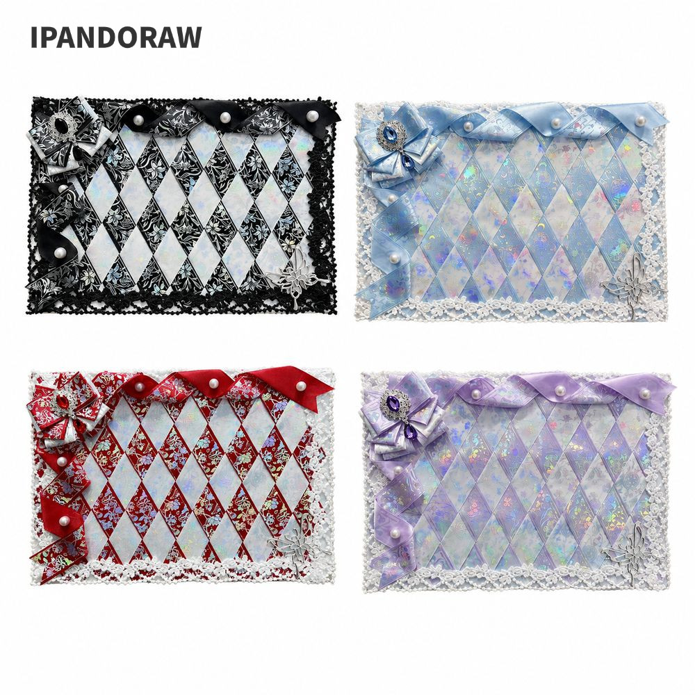 IPANDORAW Ita กระเป๋าใส่บอร์ด, Handmade Lollipop รูป Ita Board ริบบิ้น Bow Decor Display Board, น่าร