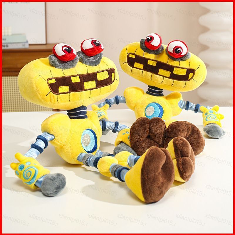 PF My Sing Monsters Wubbox Plushie น่ารักสีเหลืองหุ่นยนต์ยัดตุ๊กตานุ่มของเล่นสะสม